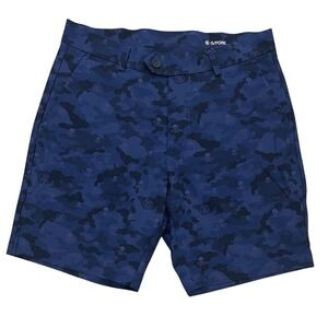 G/FORE Golf Shorts Men 30 Blue Camo Skull & T's Performance Stretch Preppy NWT